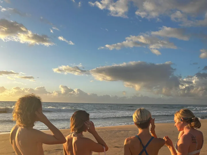 Participants in a guided SubMergence ocean session on Kauaʻi